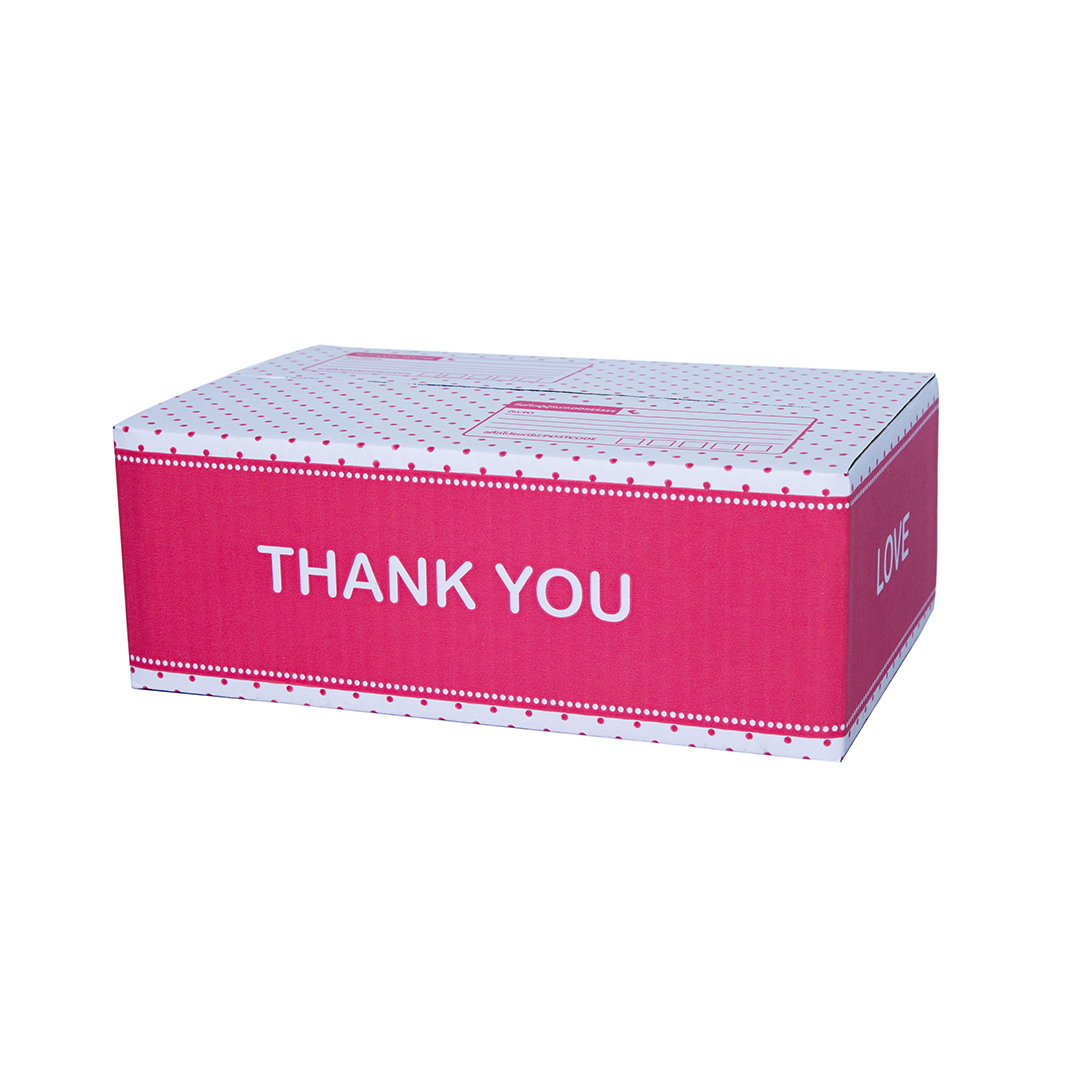 TY2106 - กล่องไปรษณีย์ Thank You สีชมพู