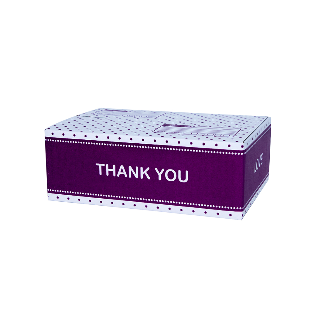 TY2111 - กล่องไปรษณีย์ Thank You สีม่วง