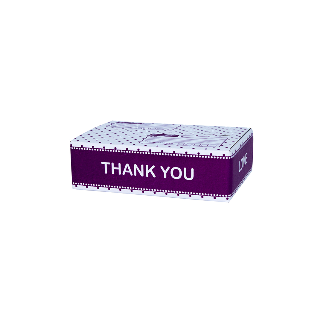 TY2110 - กล่องไปรษณีย์ Thank You สีม่วง